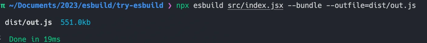 esbuild bundle