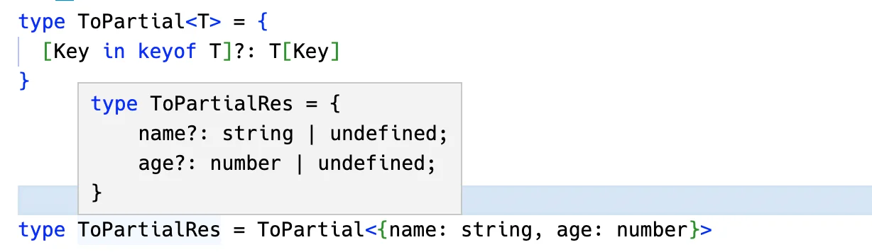 Index ToPartial