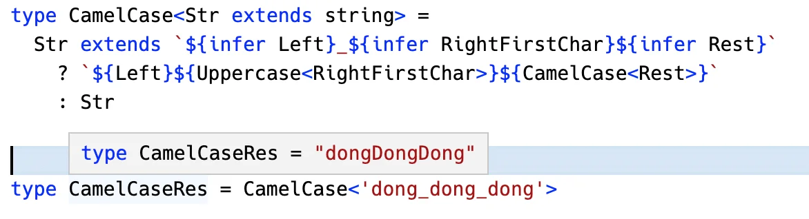 String CamelCase