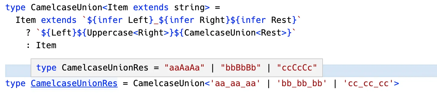 CamelcaseUnion